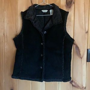 L.L Bean Faux Fur Vest